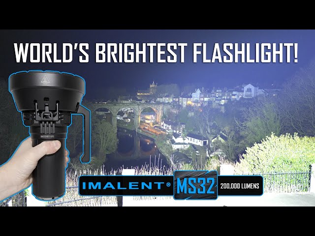 Worlds Brightest Flashlight IMALENT MS32 - Shines Over A Mile!