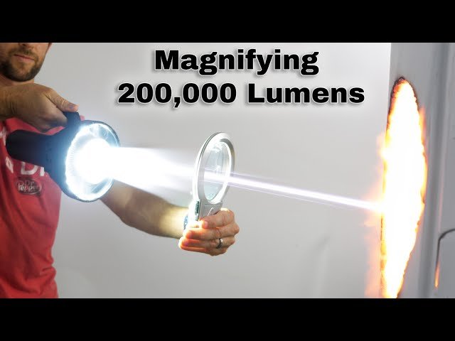 Magnifying The World's Brightest Flashlight