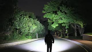 Use MS08 flashlight to walk in the park - IMALENT®