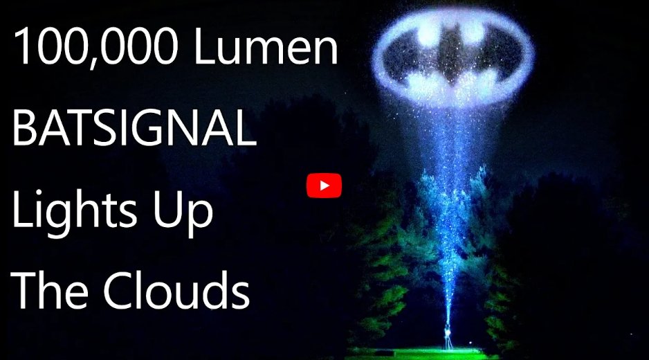 MS18 Flashlight Homemade Batsignal Reaches the Clouds - IMALENT®